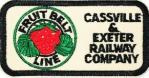 CASSVILLE & EXETER RAILROAD PATCH